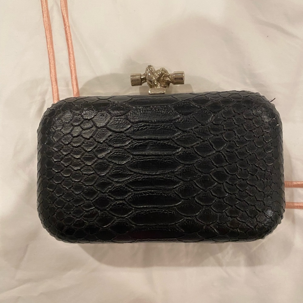 Black evening clutch